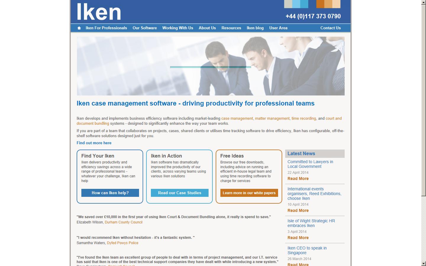 Iken Business Ltd Website