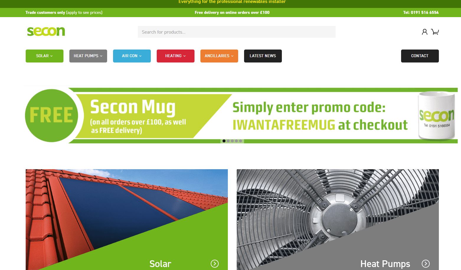 Secon Solar Ltd Website