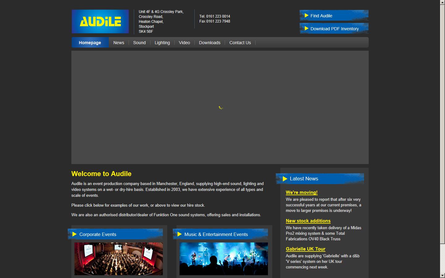 Audile Ltd Website