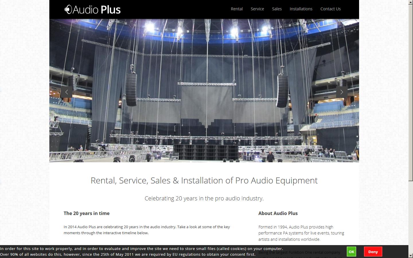 Audio Plus Website