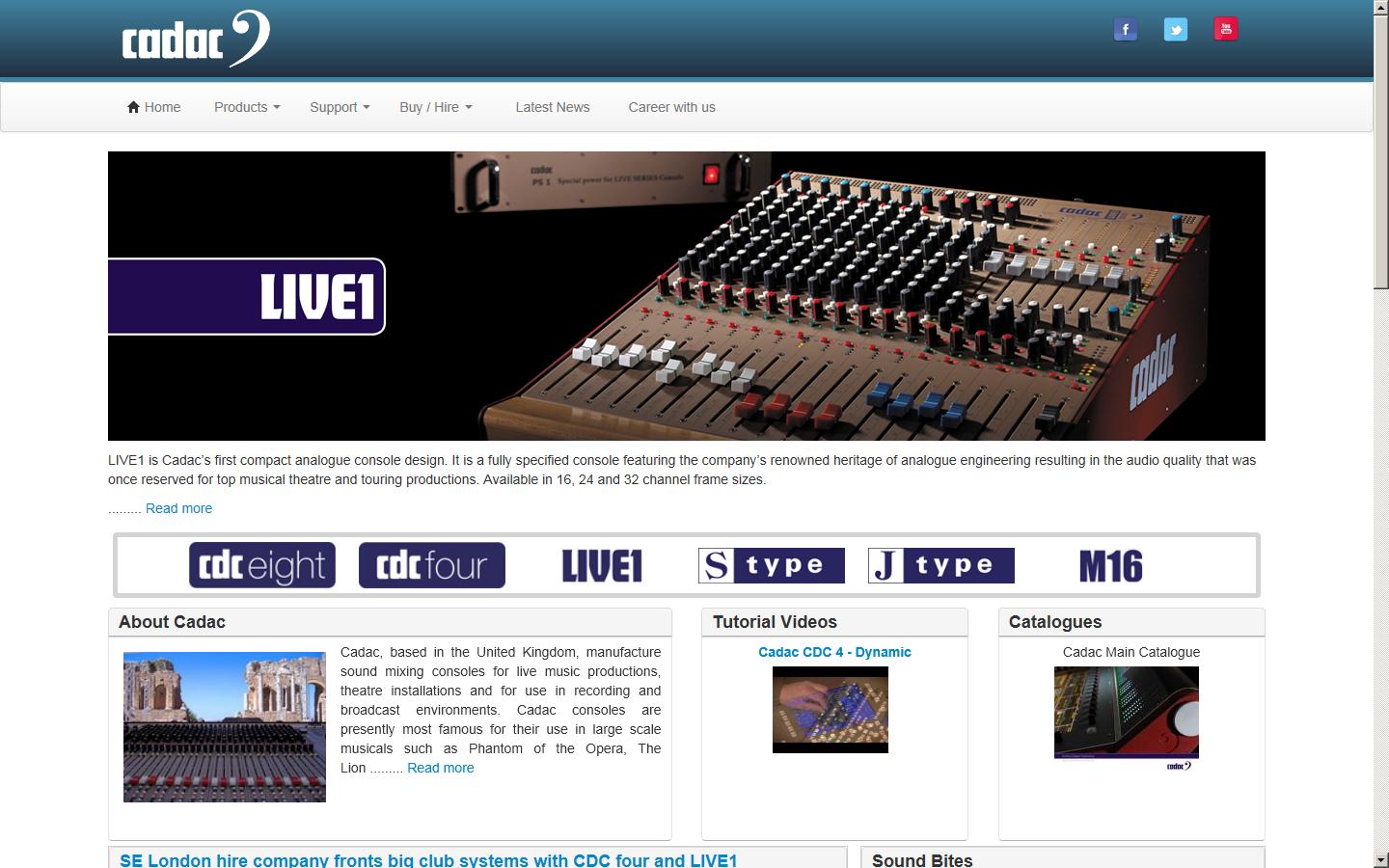 Cadac Holdings Ltd  Website