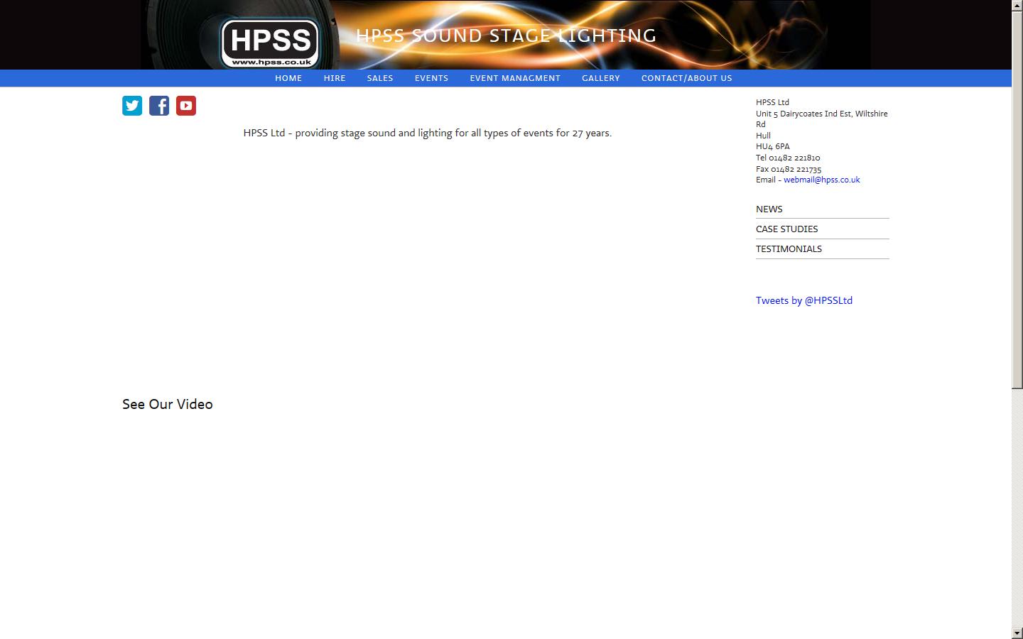 HPSS Ltd Website