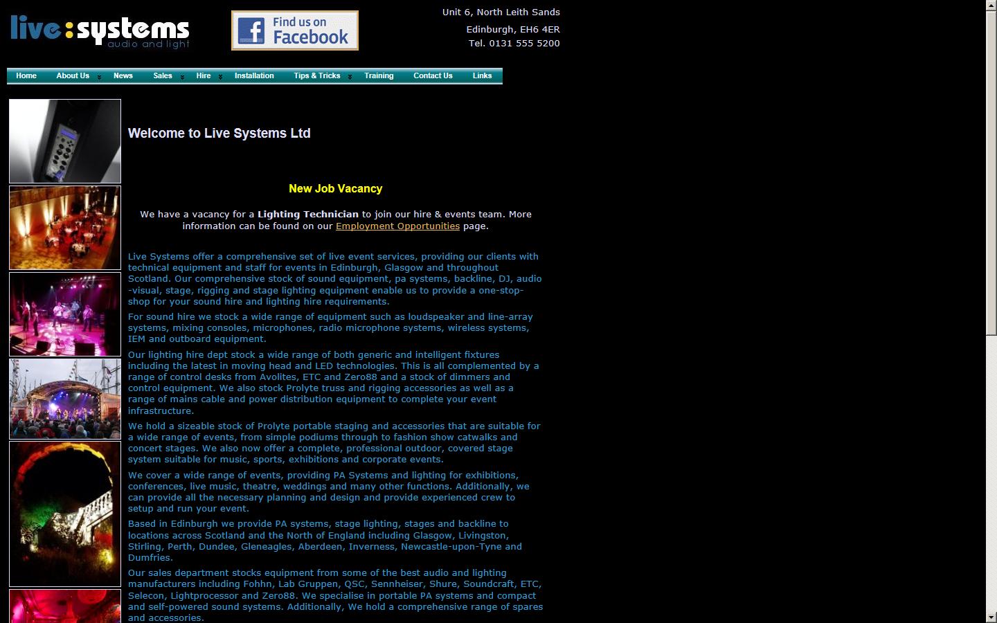 Live Systems Website