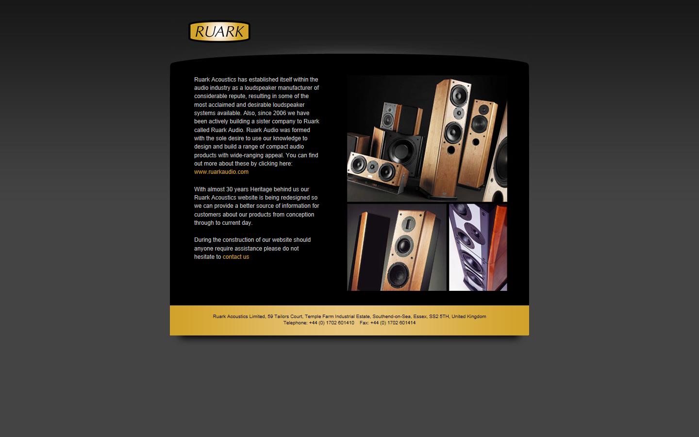 Ruark Acoustics Ltd Website