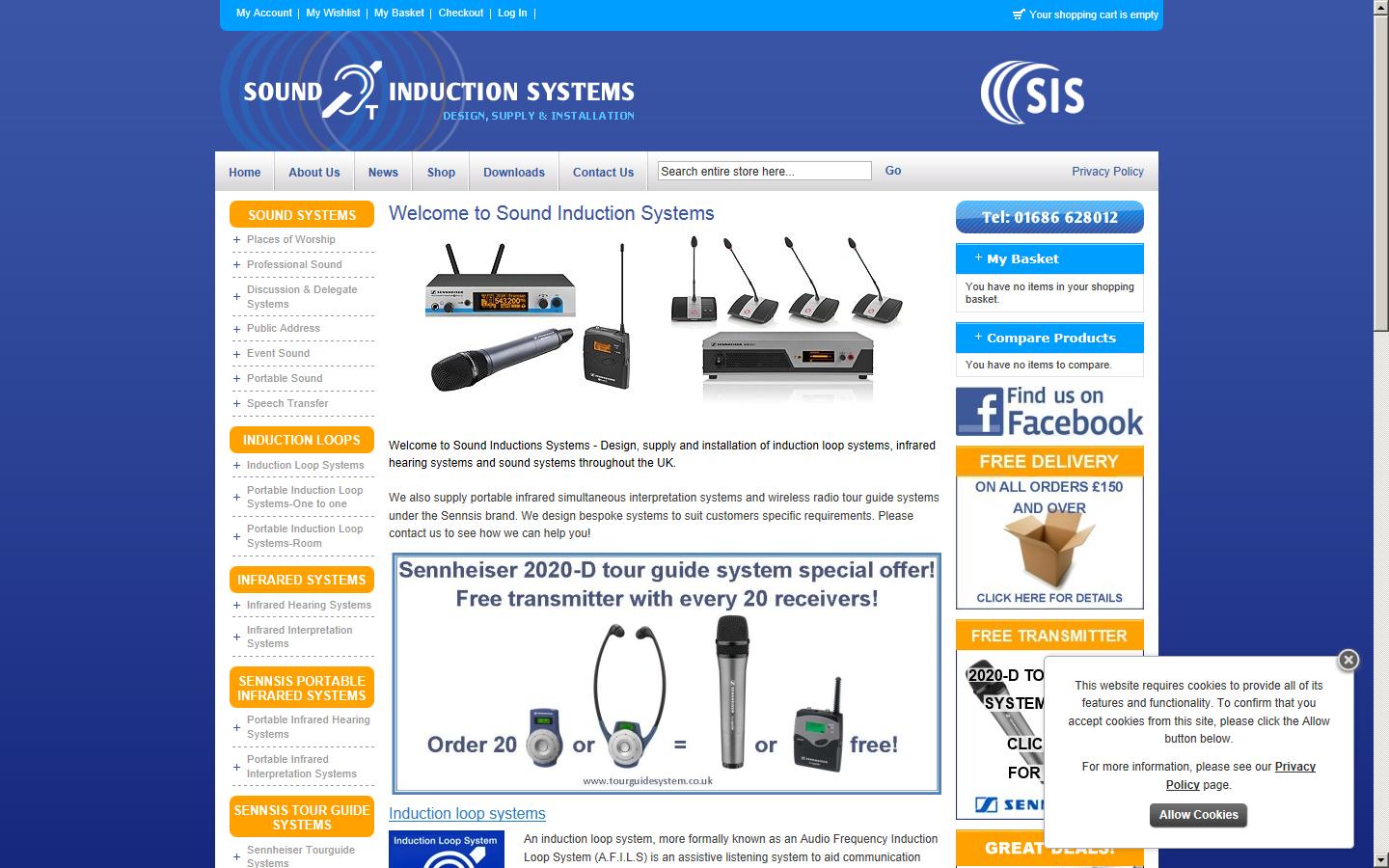 Sound Induction Systems Ltd Website