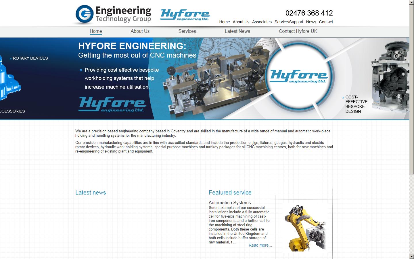 Hyfore Engineering Ltd Website