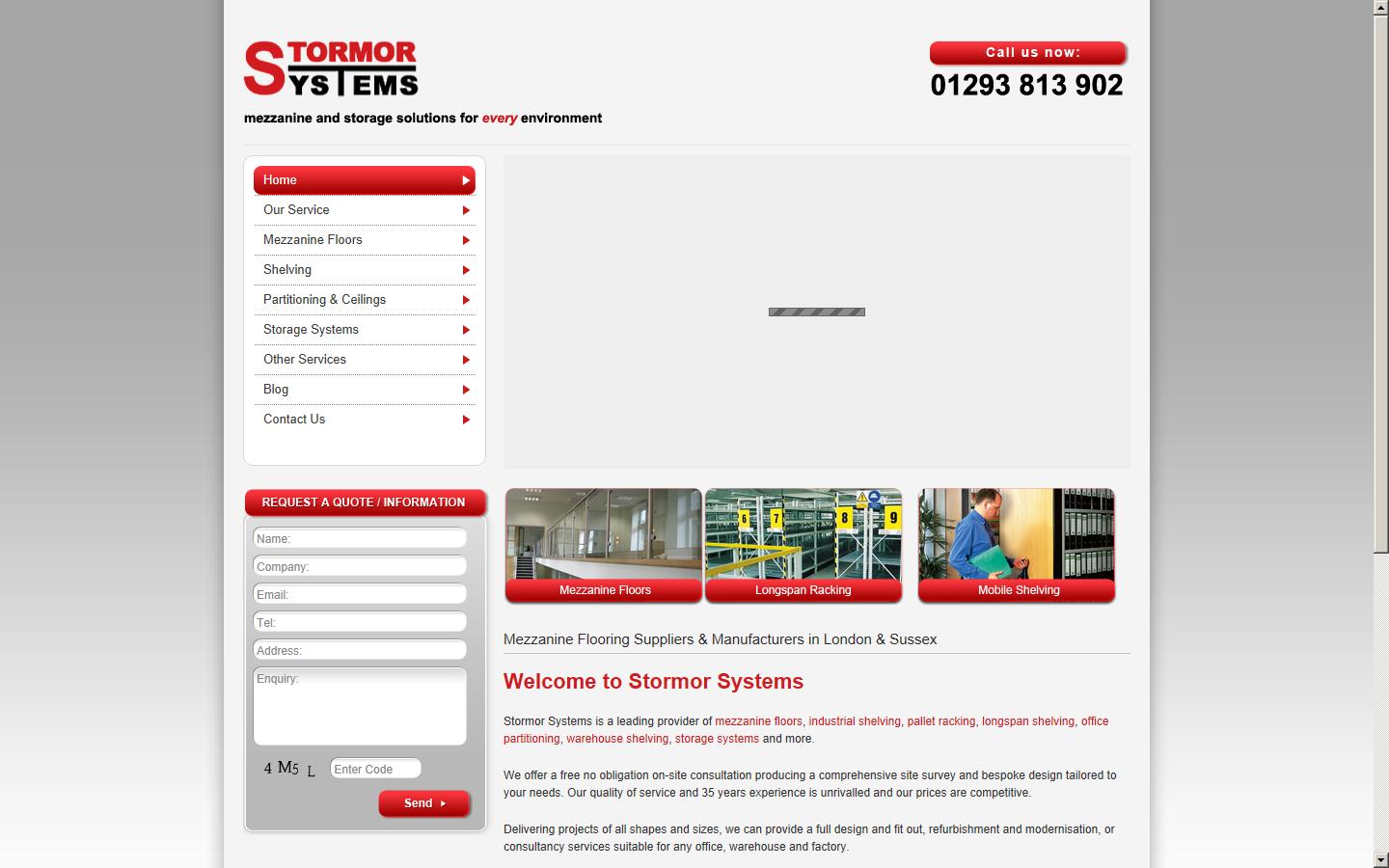 Stormor Systems Ltd Website
