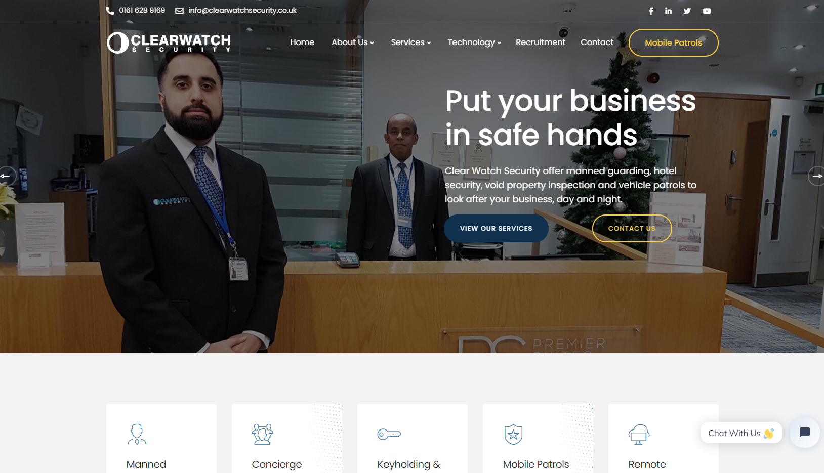 Clear Watch Security Website