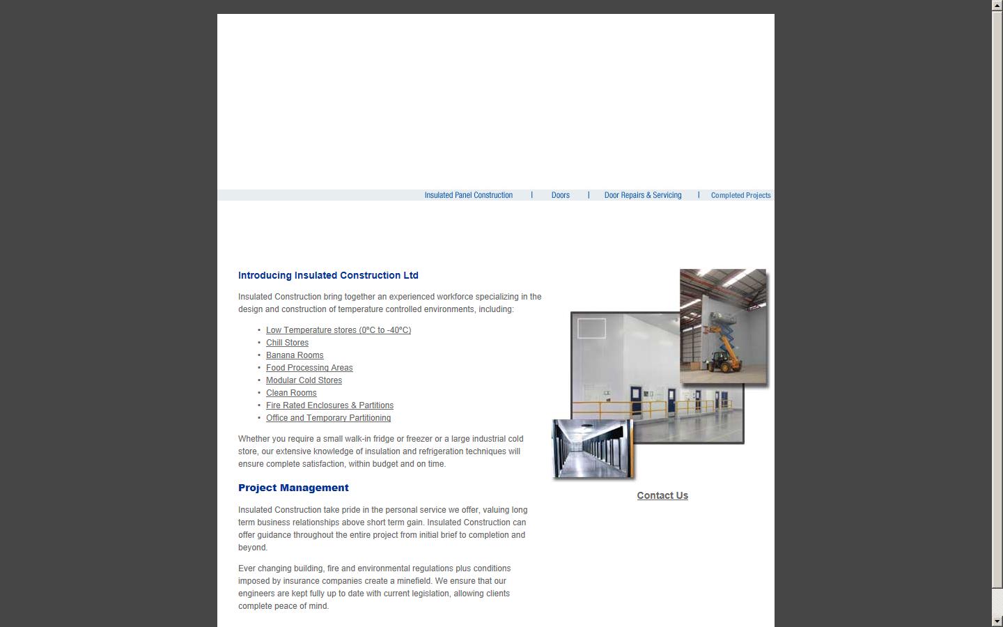 Insulated Construction Ltd Website