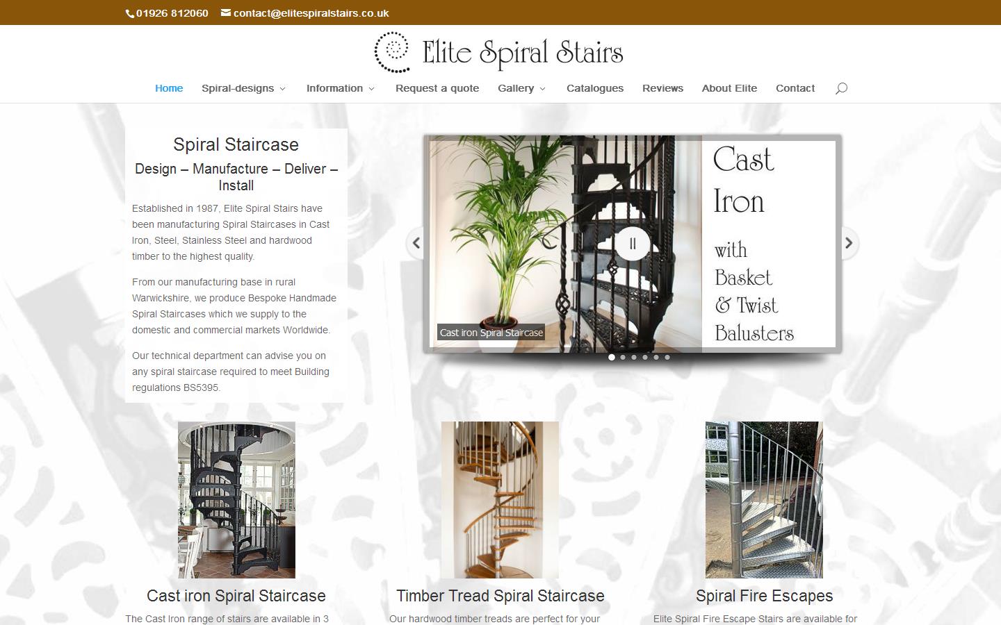 Elite Spiral Stairs Website