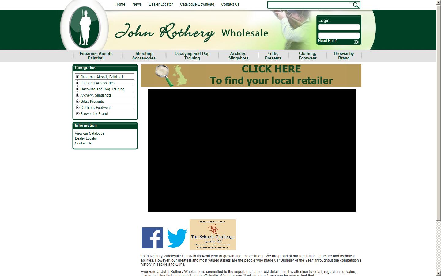 John Rothery Wholesale Co Ltd Website