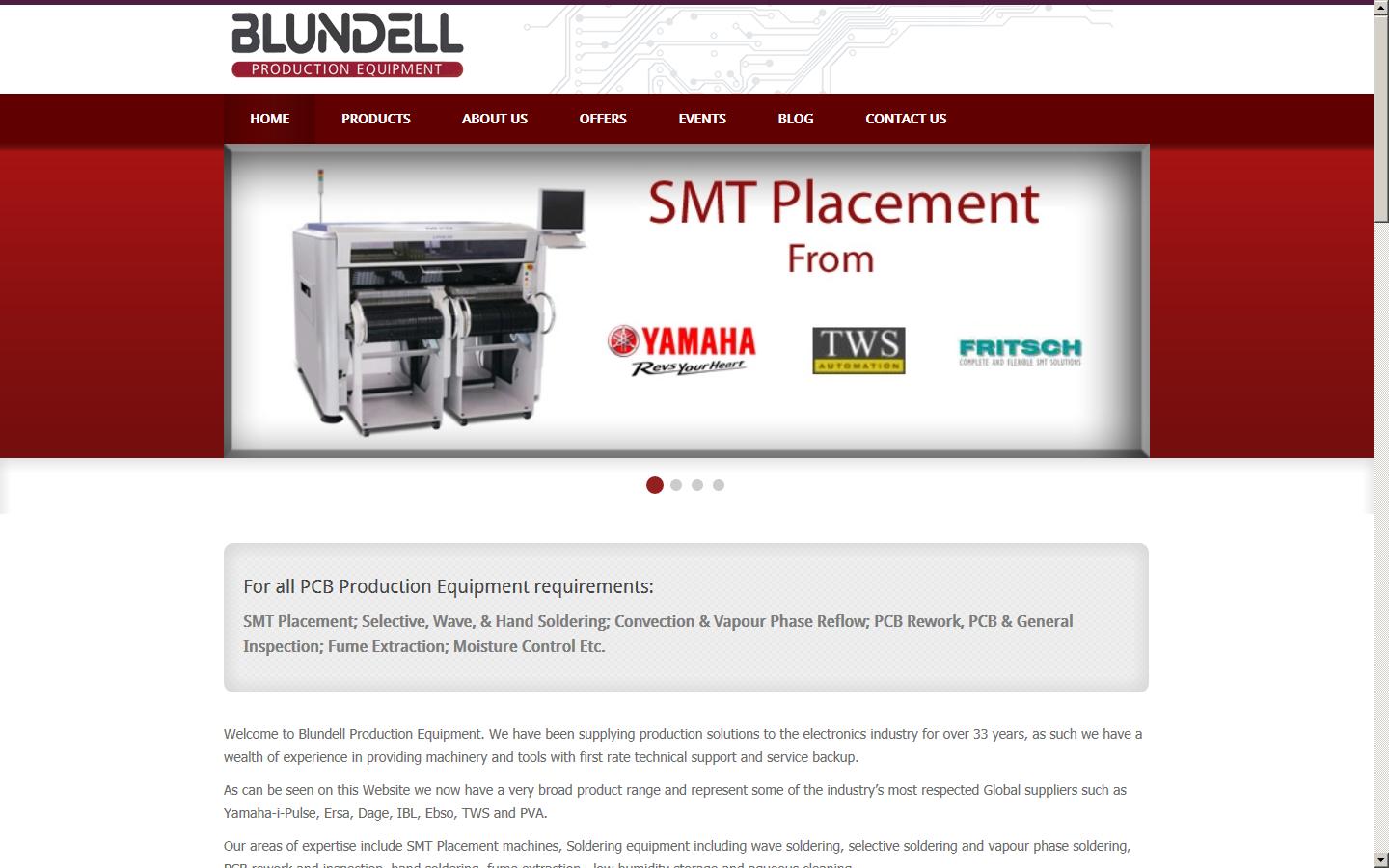 Blundell Production Equipment Website