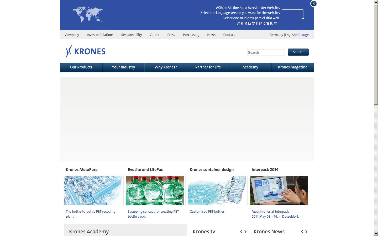 Krones UK Ltd Website