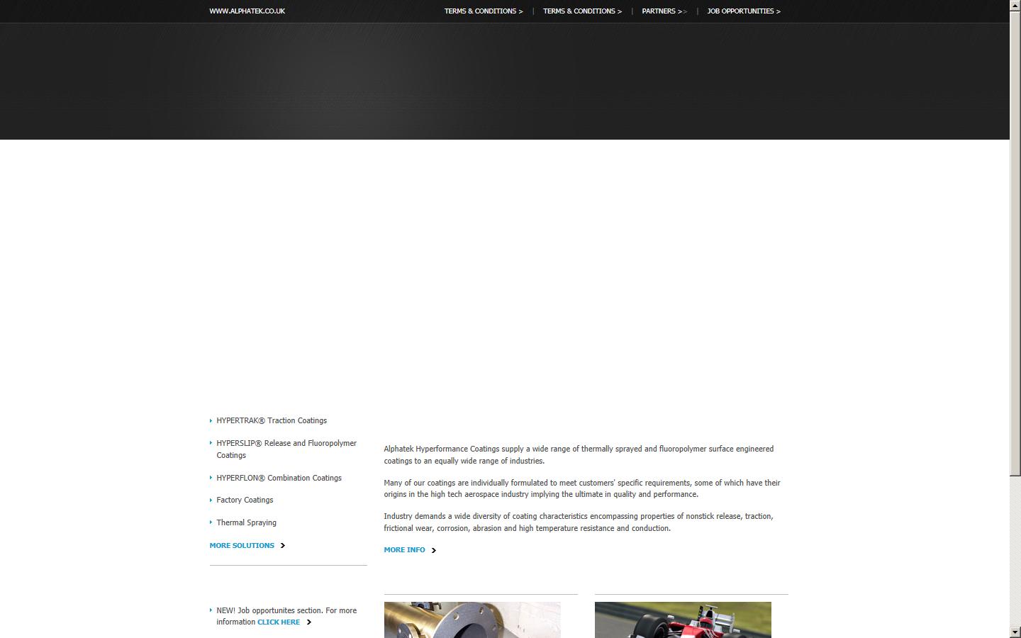 Alphatek High Performance Coatings Ltd Website