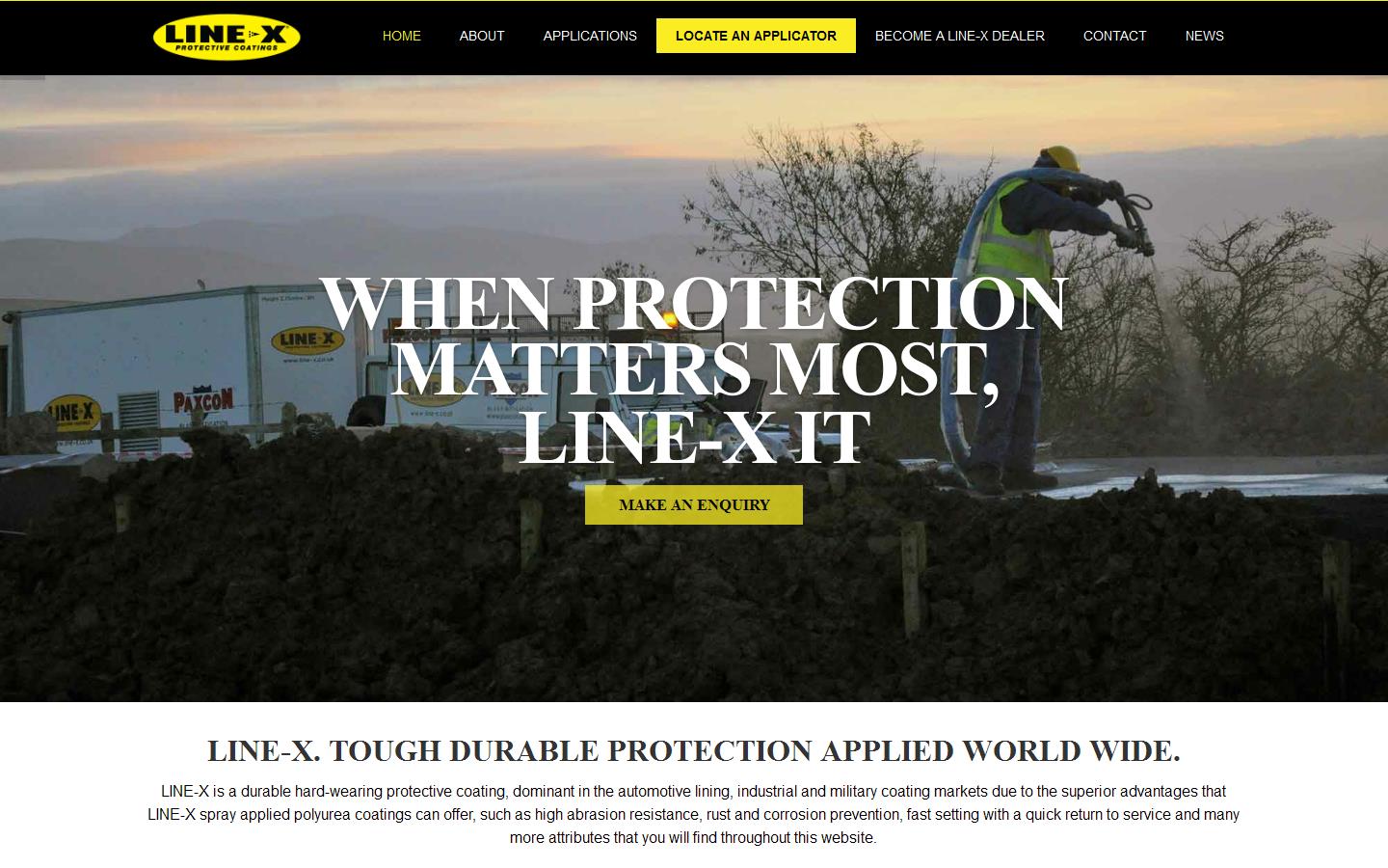 LINE-X UK Distribution Ltd Website