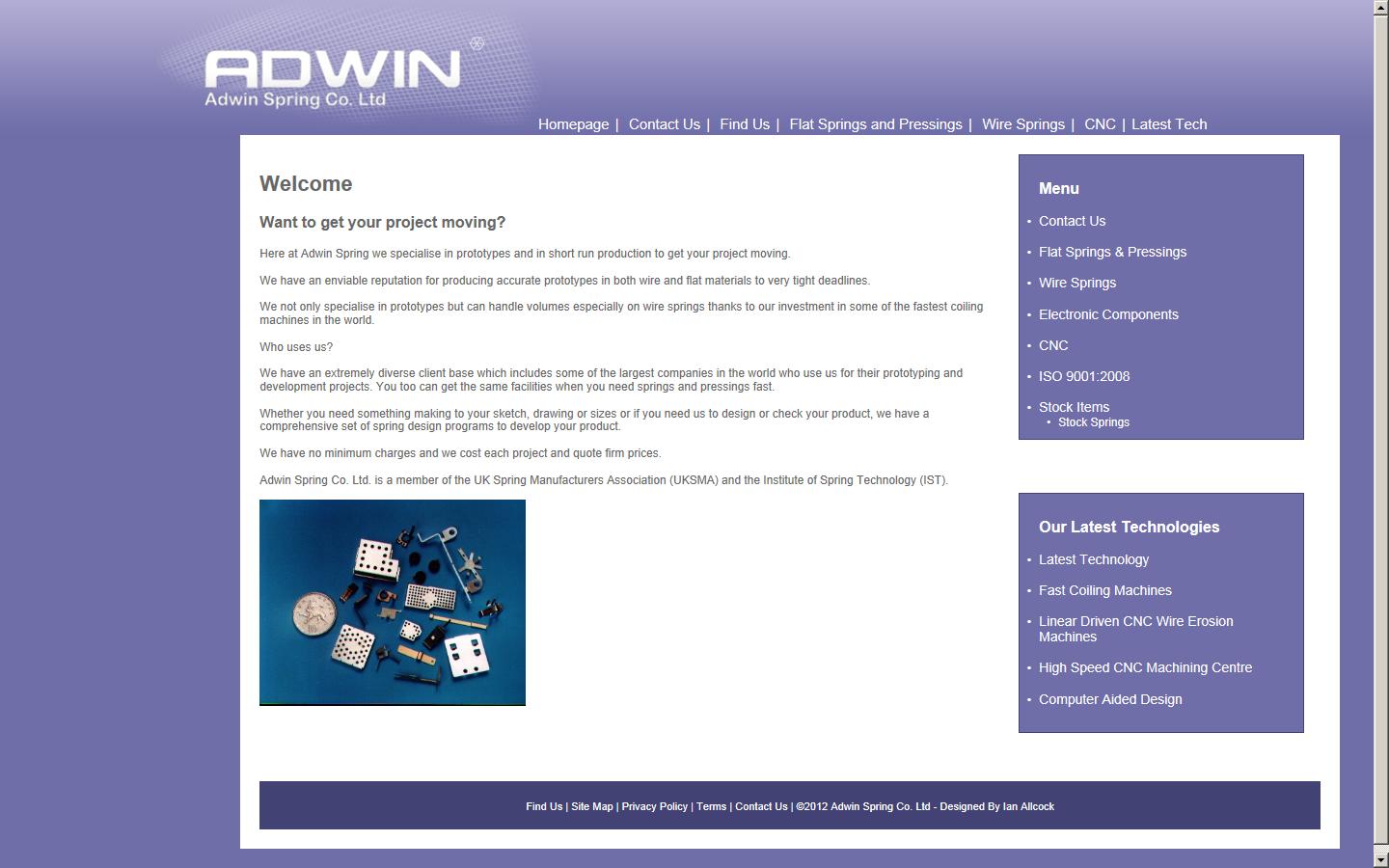 Adwin Spring Co Ltd Website