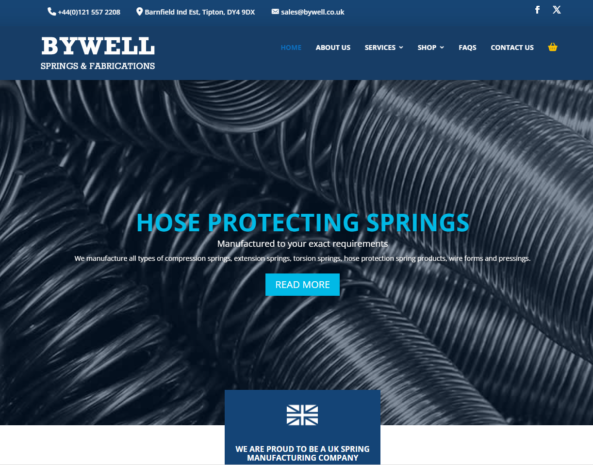 Bywell Springs & Pressings Ltd Website
