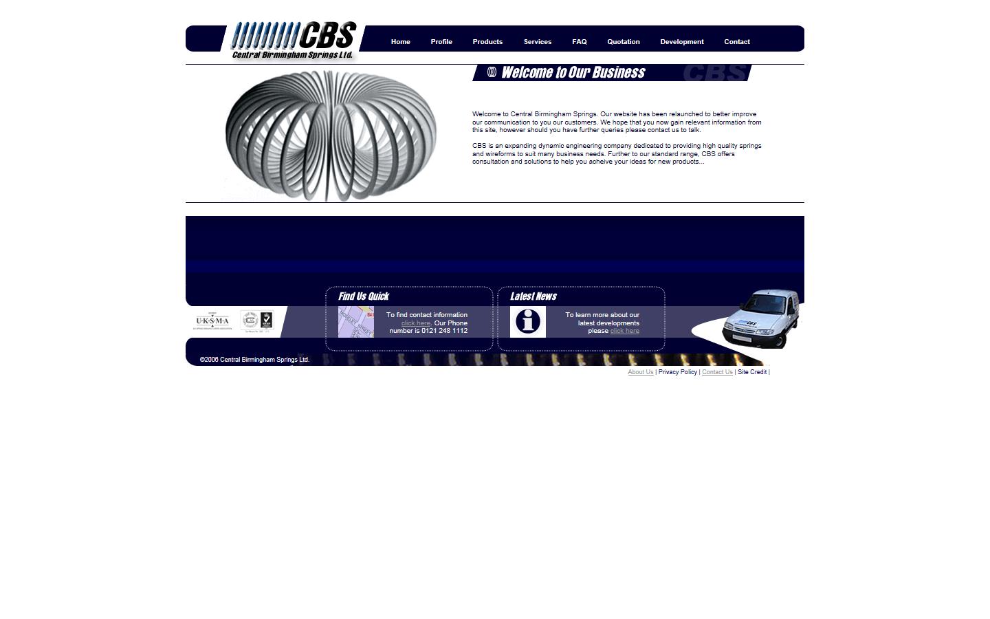 Central Birmingham Springs Ltd Website