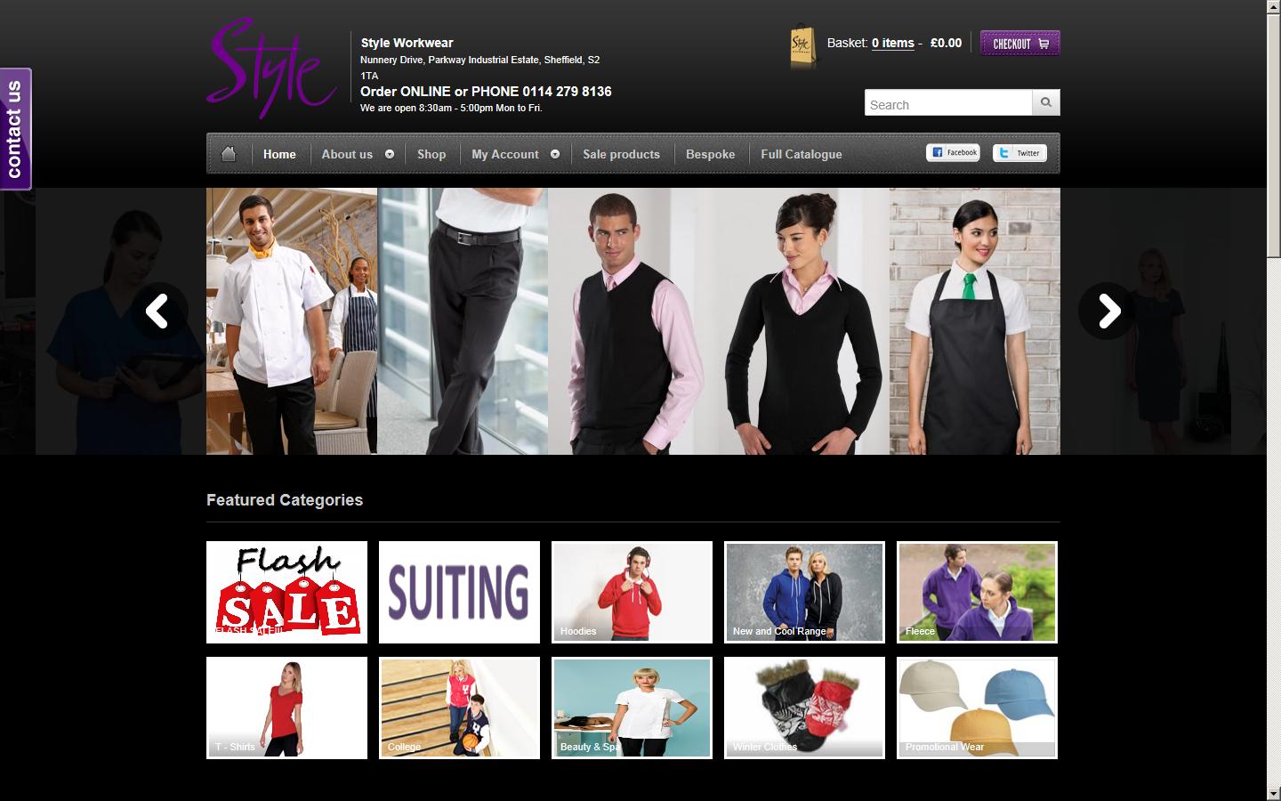 Style Workwear Ltd Website