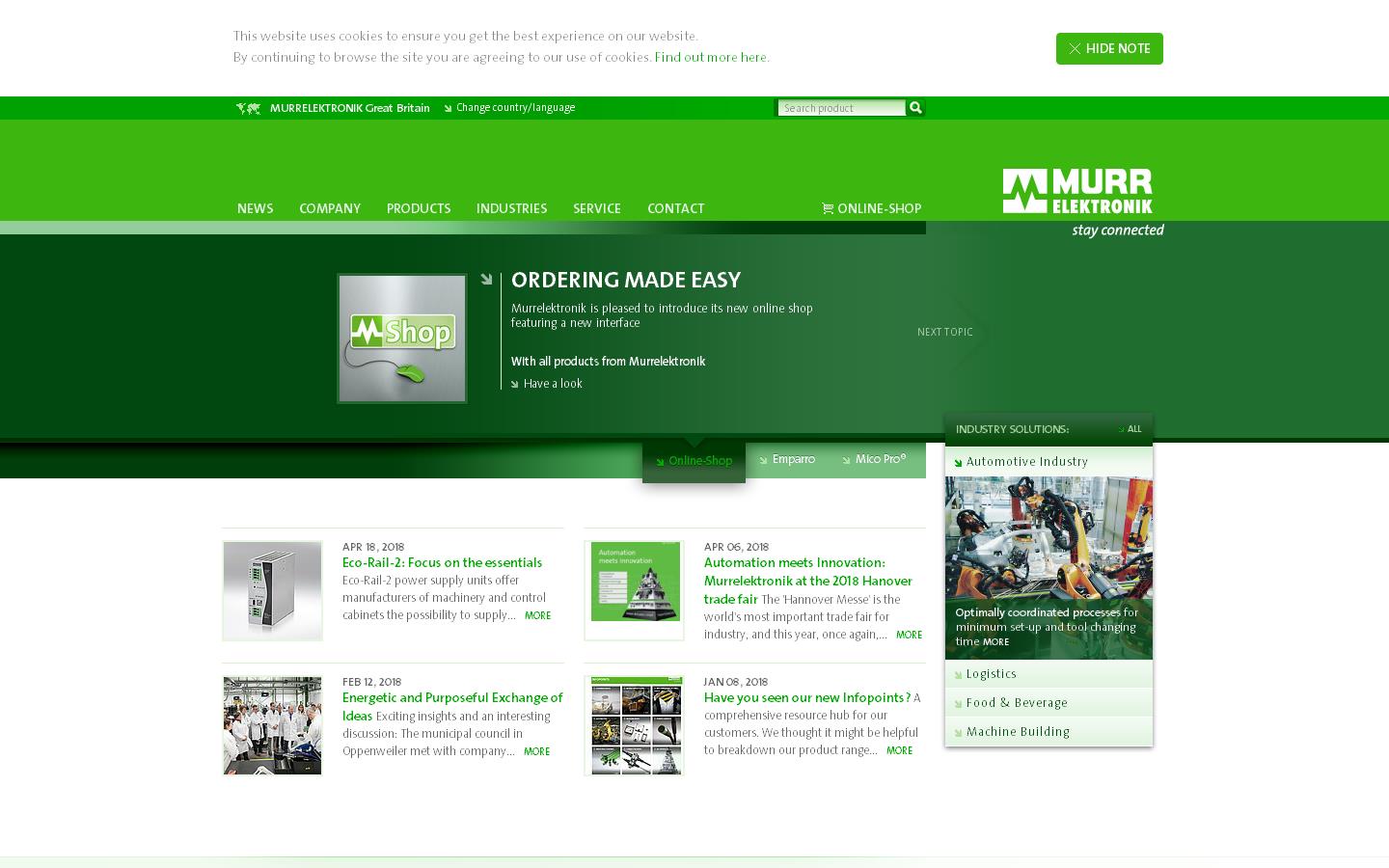 Murrelektronik Website