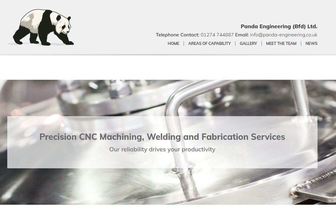 Panda Engineering (UK) Ltd Website