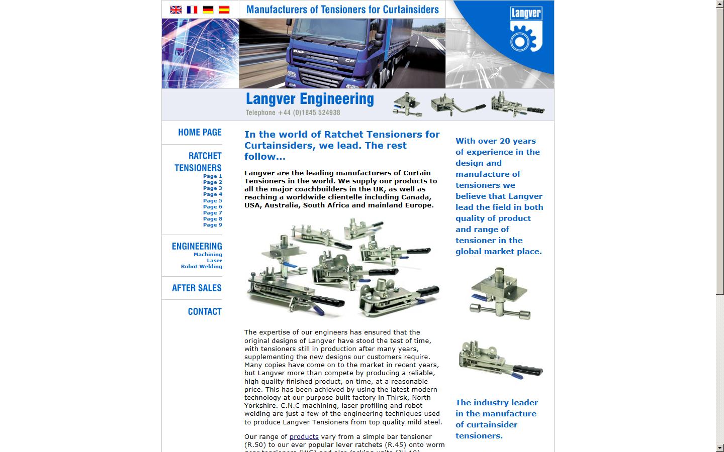 Langver Engineering Ltd Website