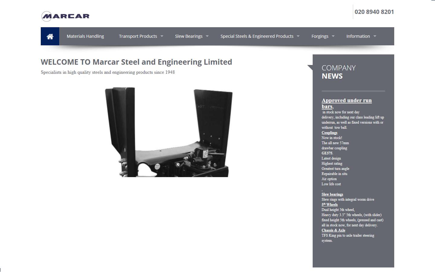 Marcar Steel & Engineering Ltd Website