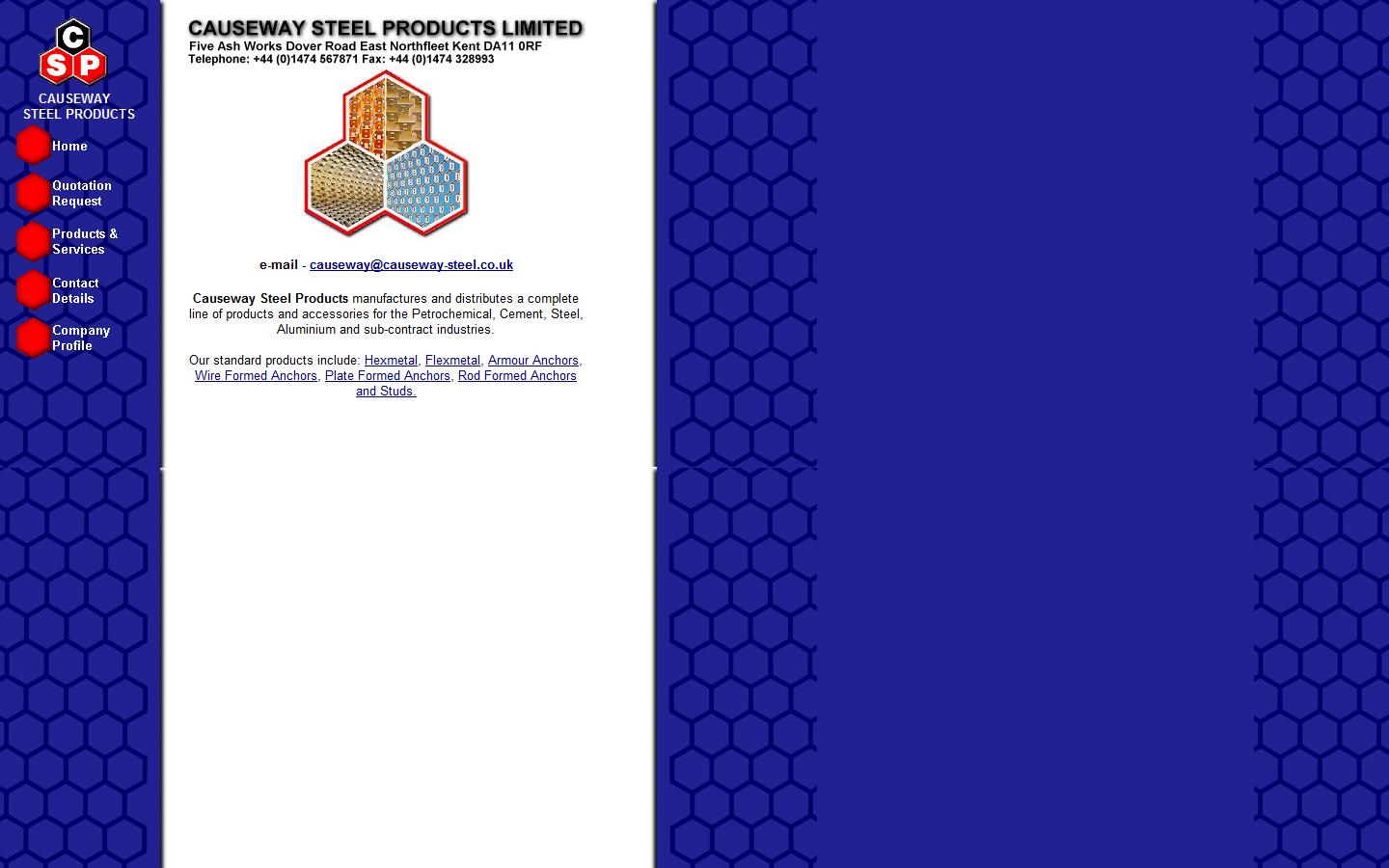 Causeway Steel Products Ltd Website