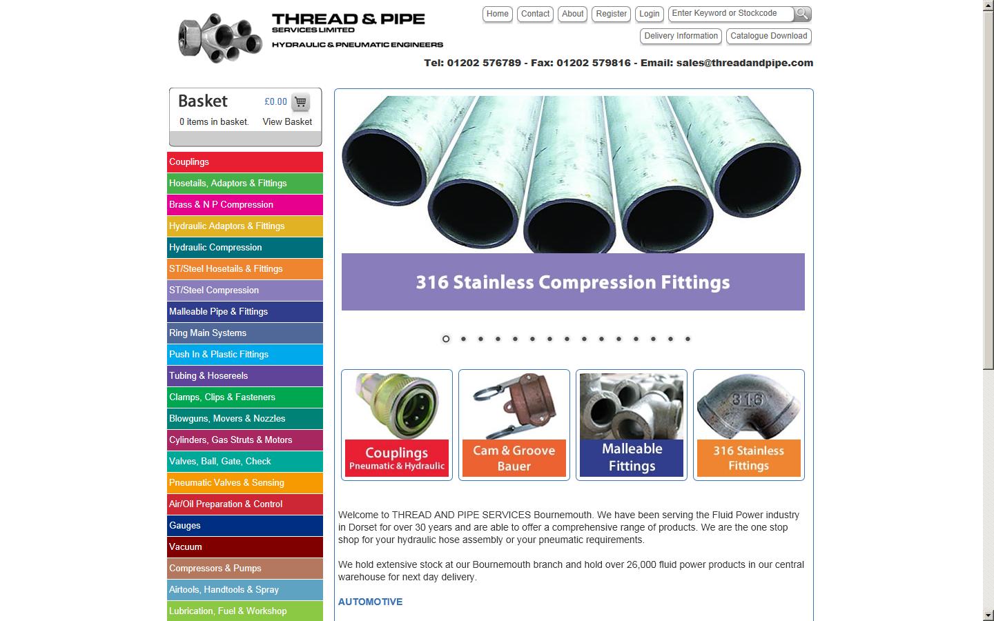 Thread & Pipe Services Ltd Website