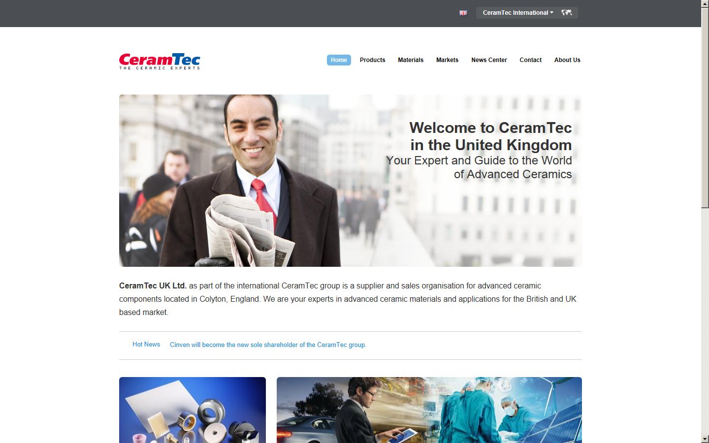 CeramTec UK Ltd Website