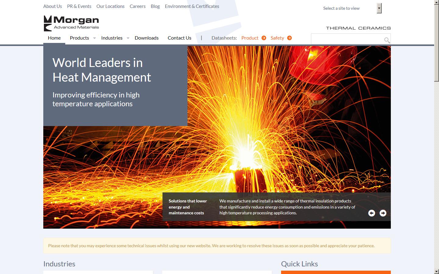 Thermal Cermaics UK Ltd Website