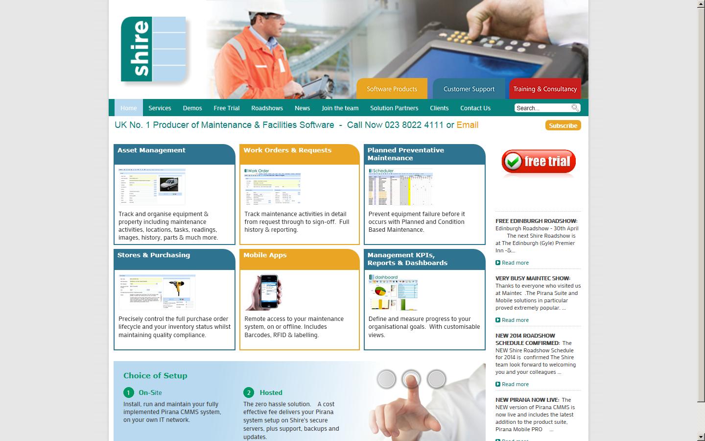 Shire Systems Website