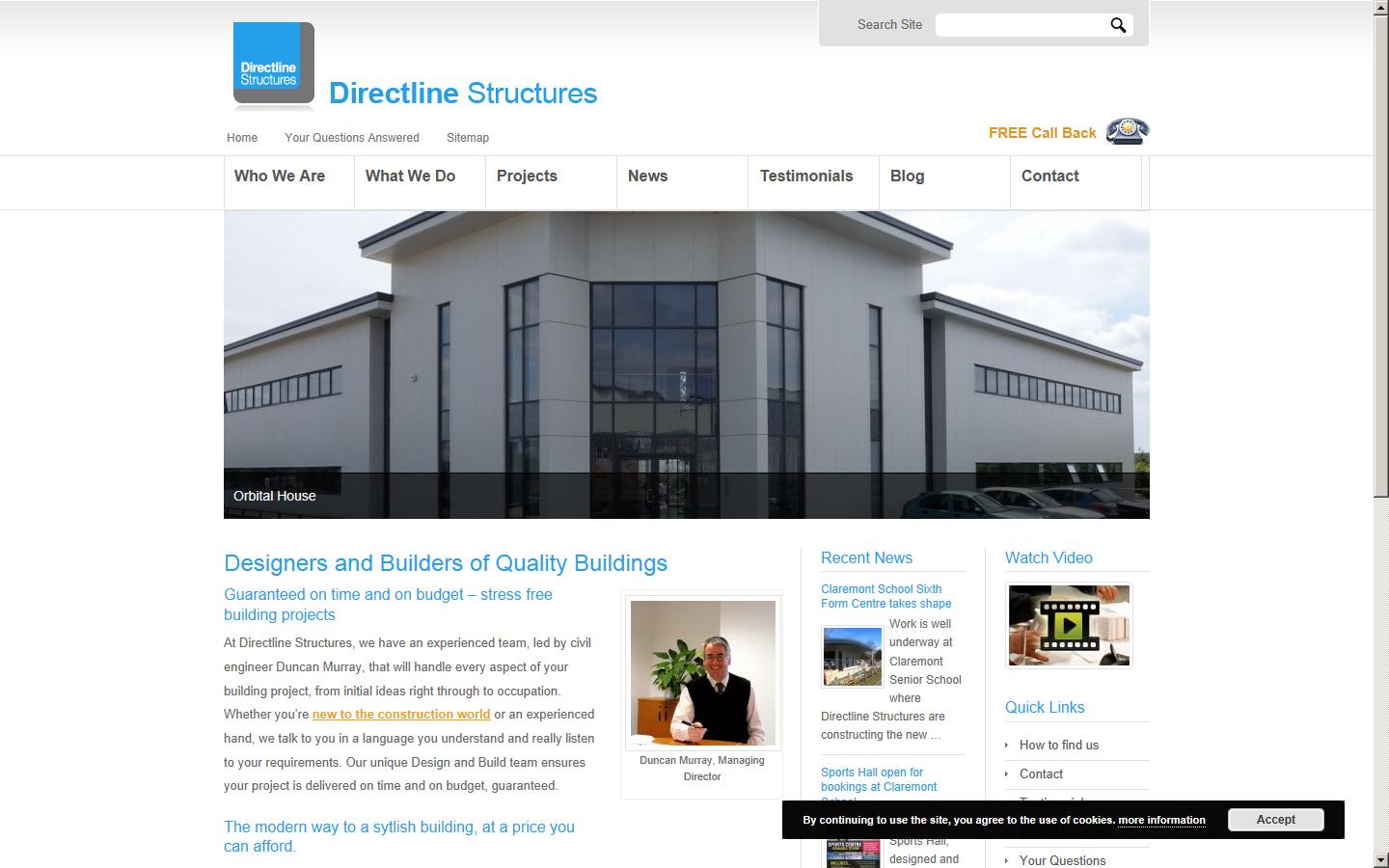 Directline Structures Ltd Website