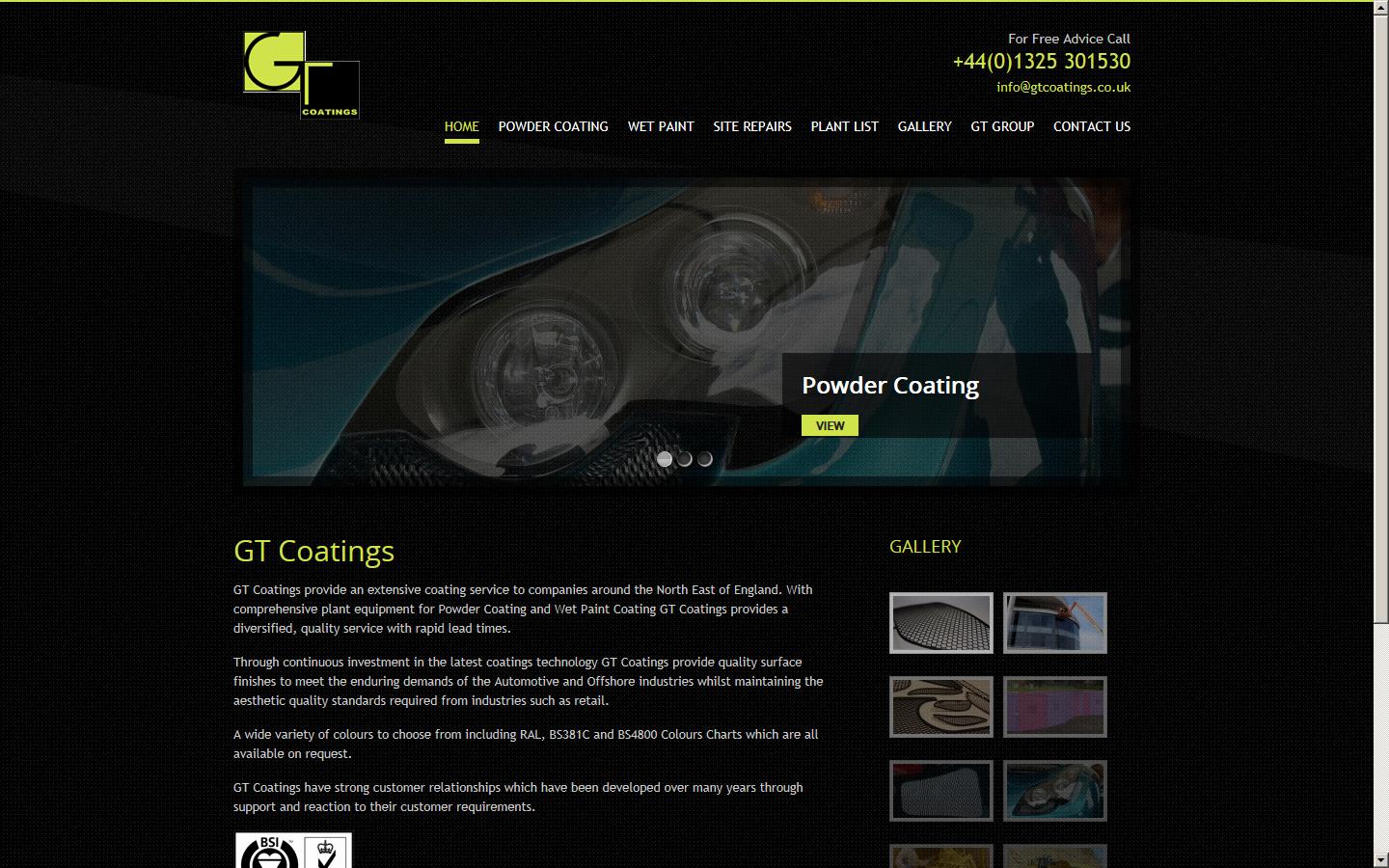 GT Coatings Website