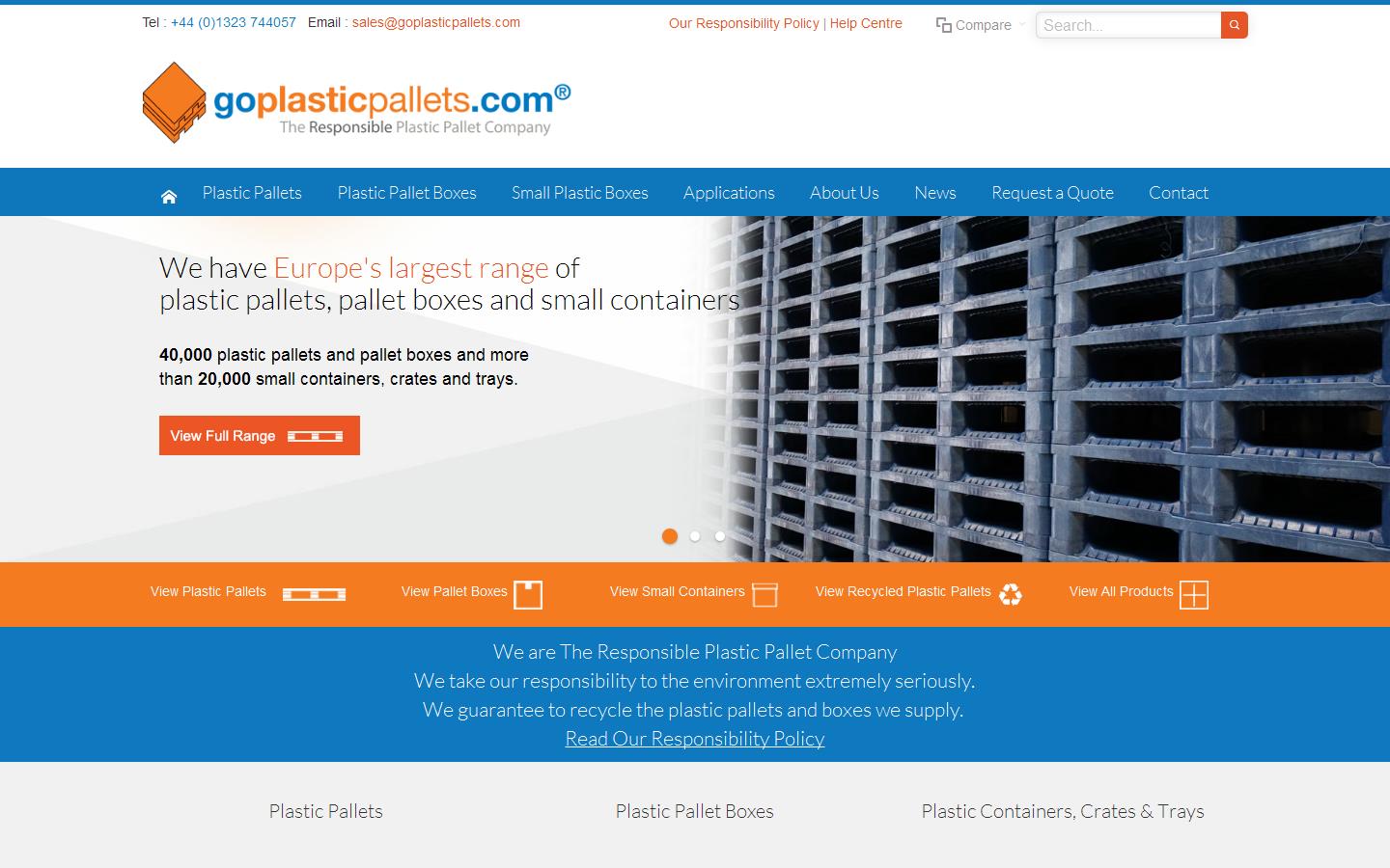 Go Plastic Pallets  Website