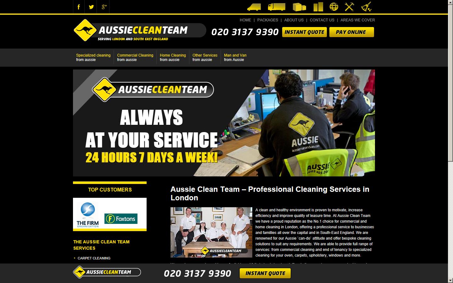 Aussie Man & Van Website