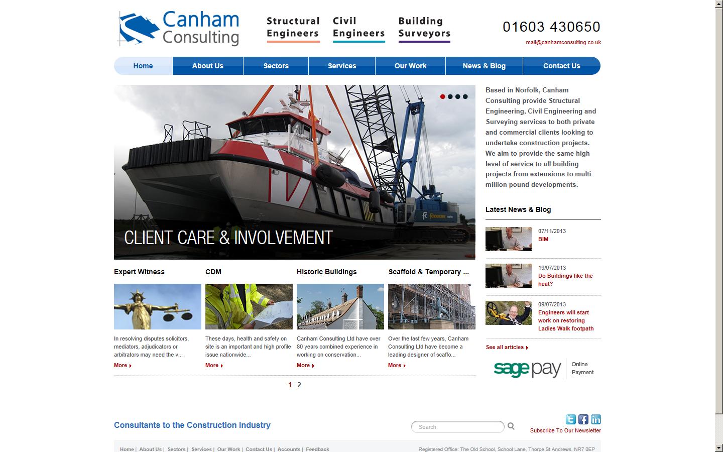 Canham Consulting Website