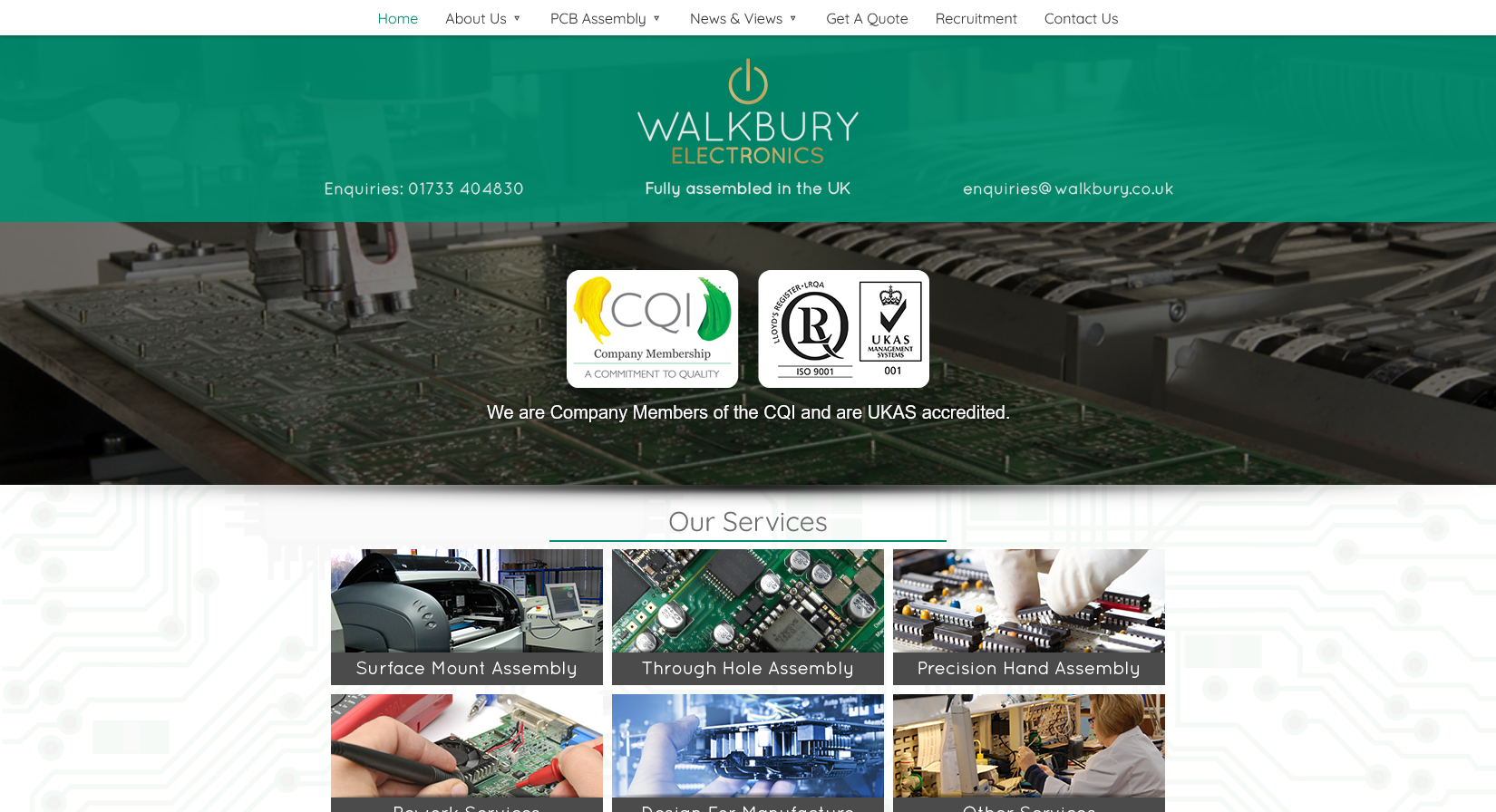 Walkbury Electronics Ltd Website