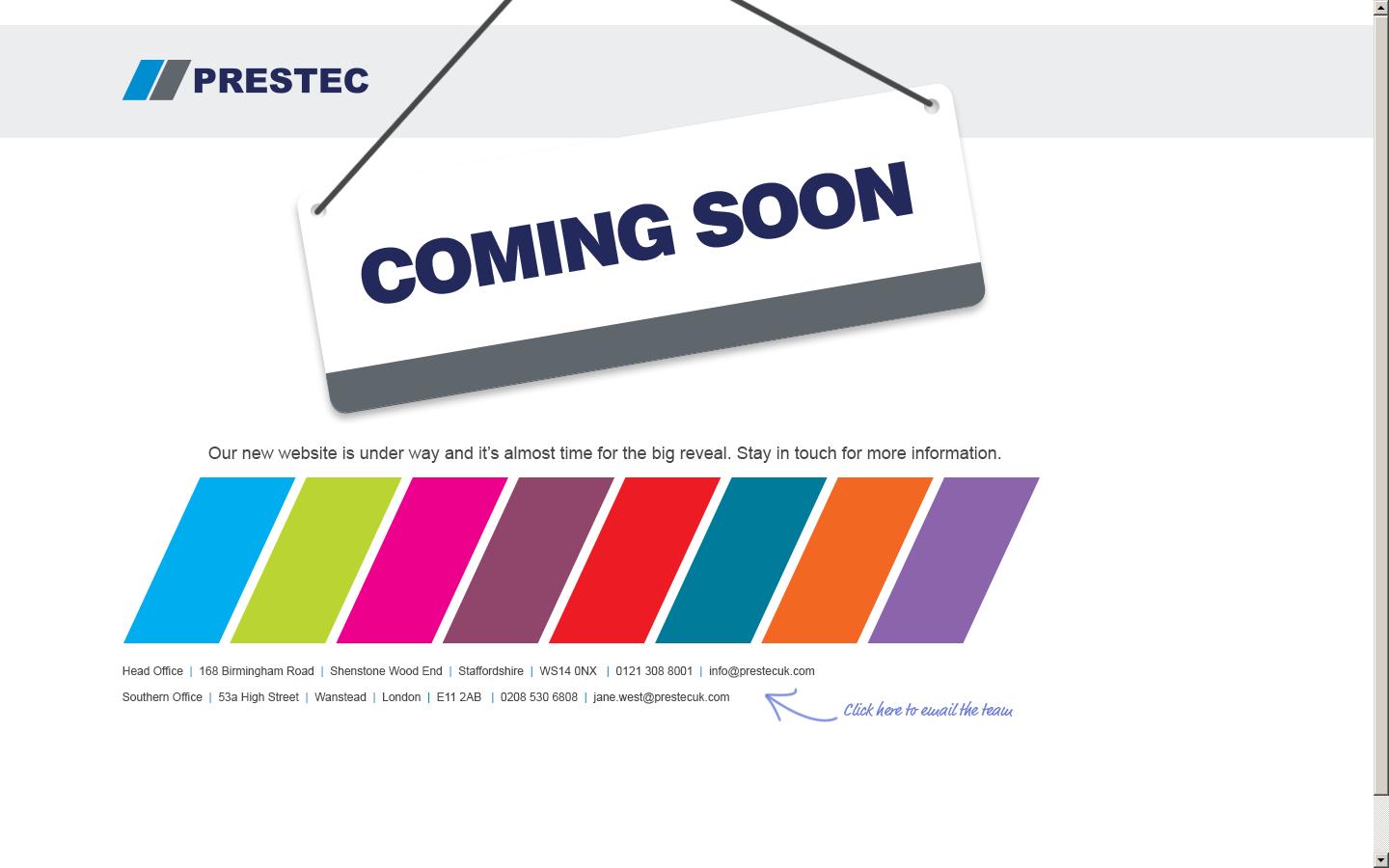 Prestec UK Ltd Website