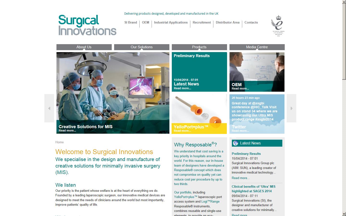 Surgical Innovations Ltd Website