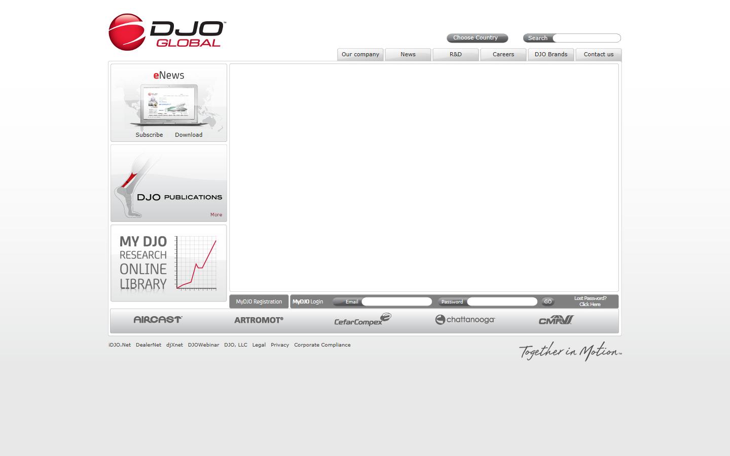 DJ Orthopaedics UK Ltd Website