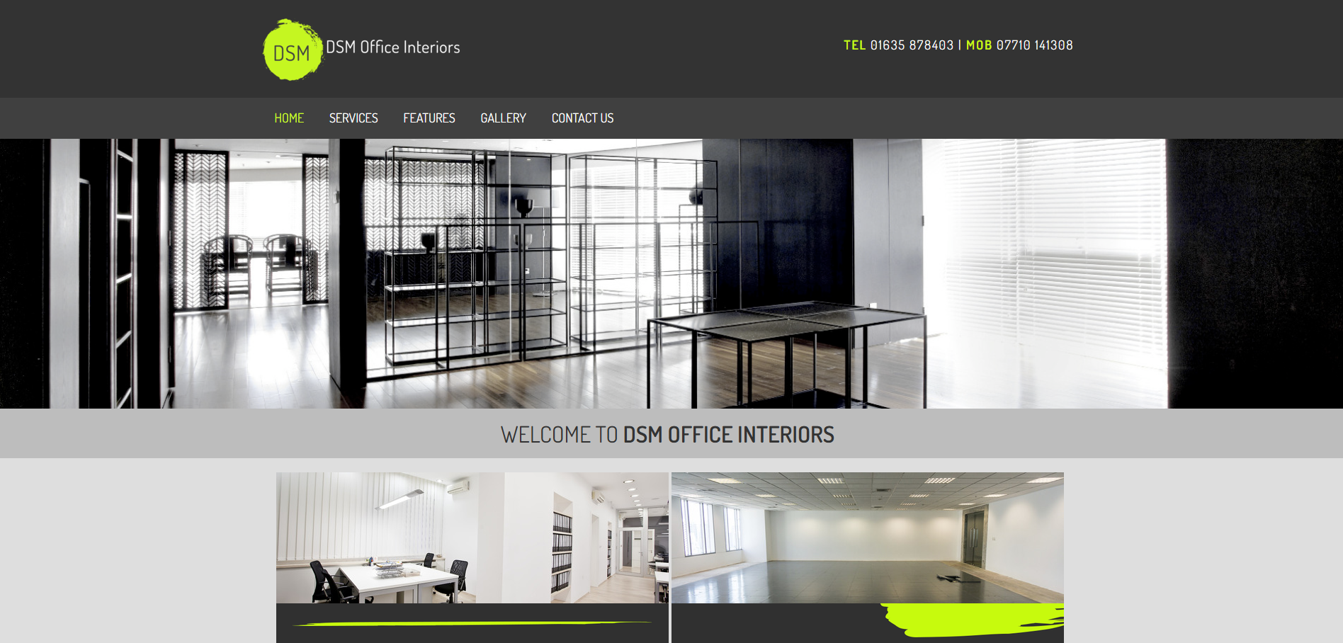 DSM Office Interiors Website