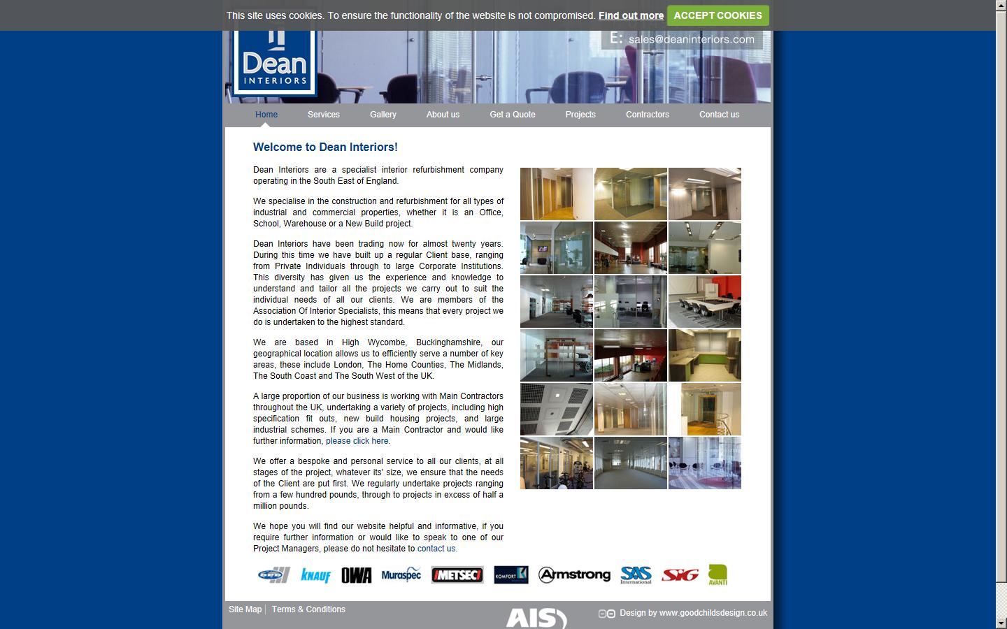 Dean Interiors Ltd Website