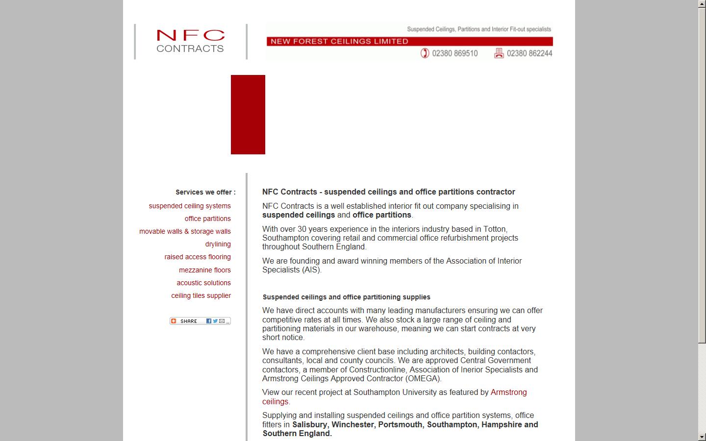 NFC Contracts Website
