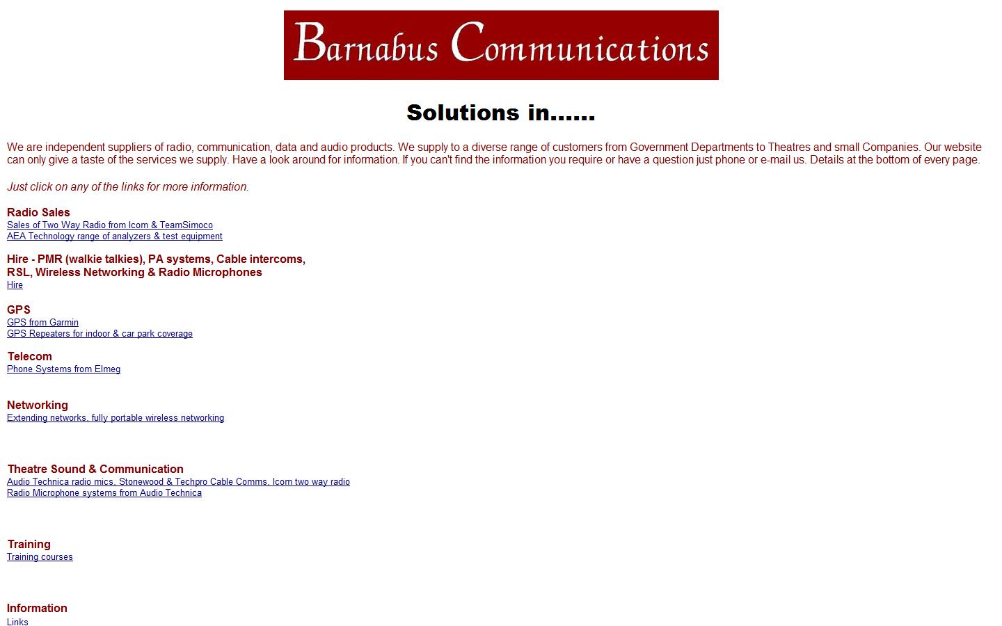 Barnabus Communication Website
