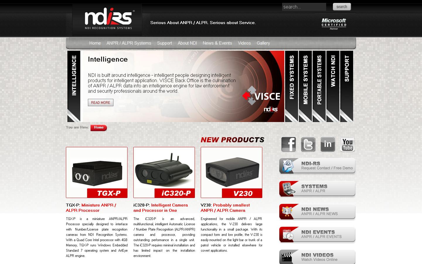 NDI Recognition Systems Website