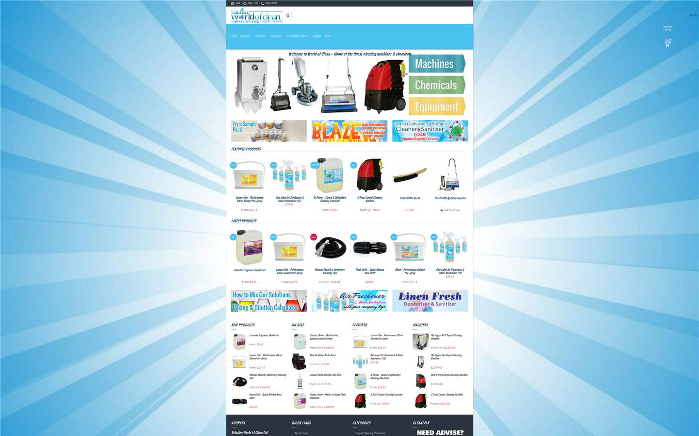 Solution World of Clean Ltd Website