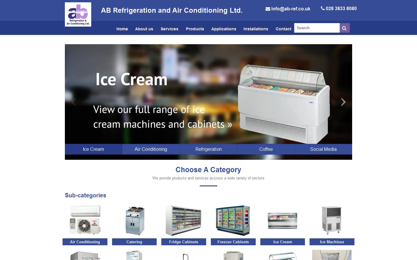 A B Refrigeration & Air Conditioning Ltd Website