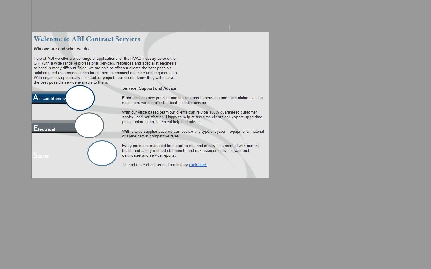 A B I Contract Services Website