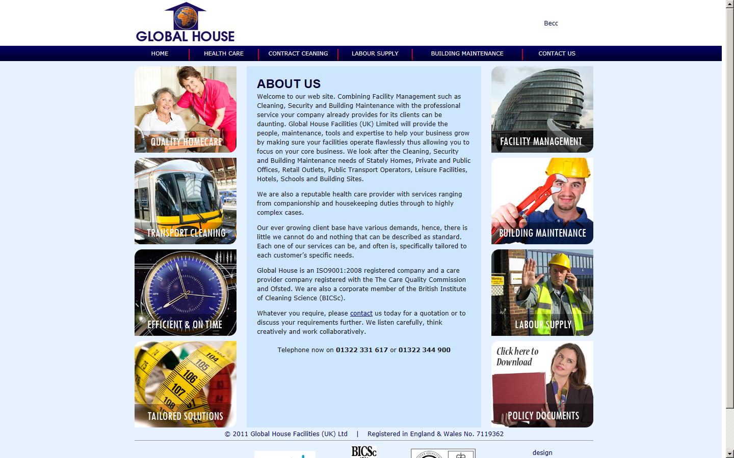 Global House Facility Management Ltd Website